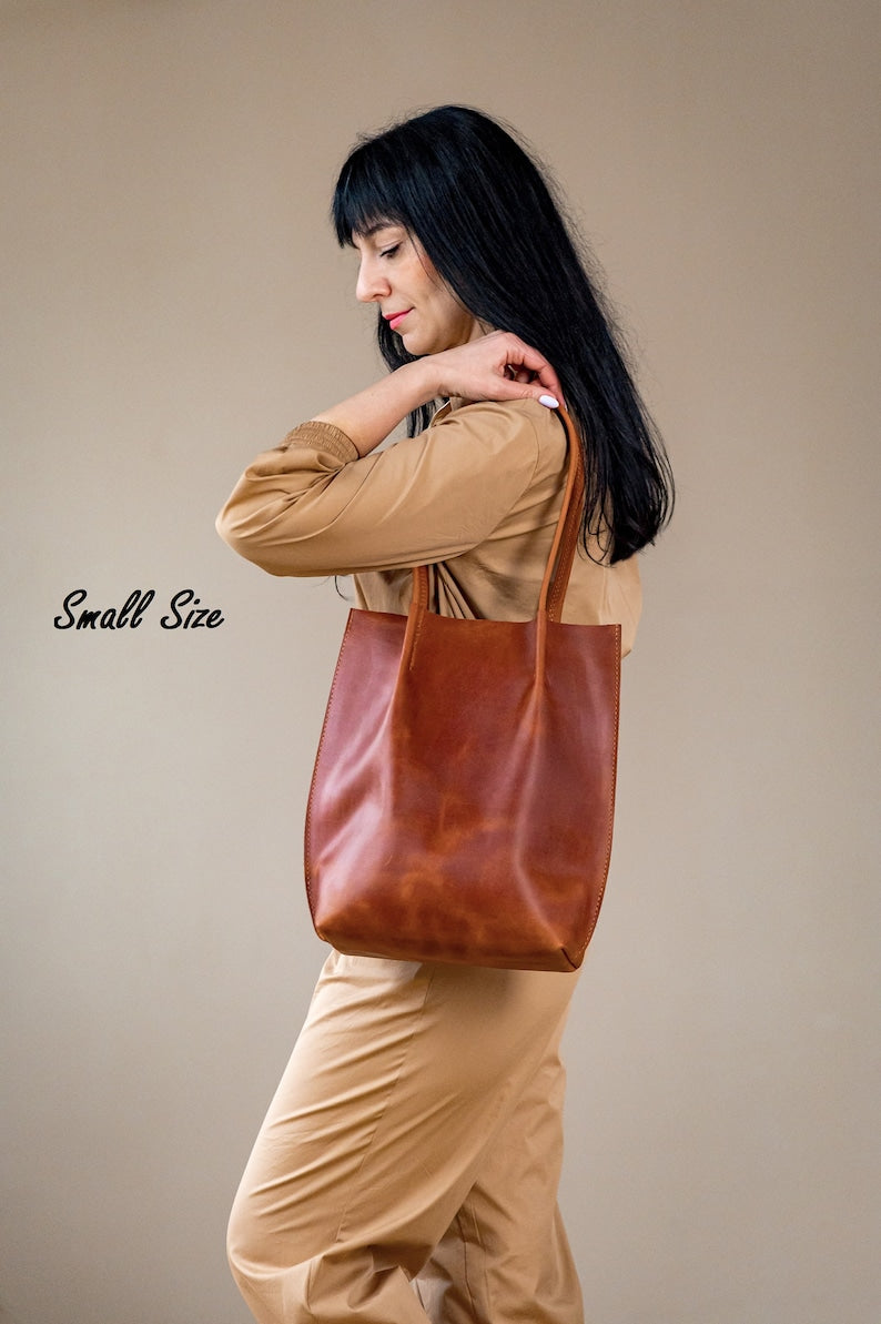 Extra Large tote bag, Shopping leather bag, Tote leather bag