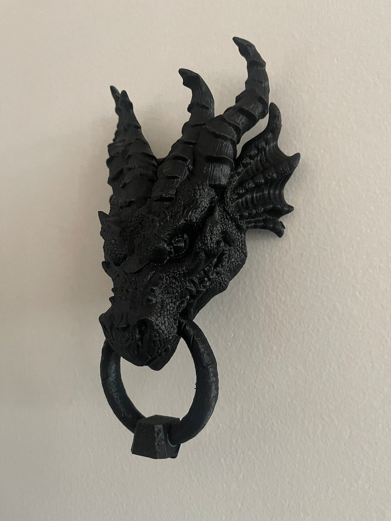 Dragon Door Knocker Goth Home Decor Gothic