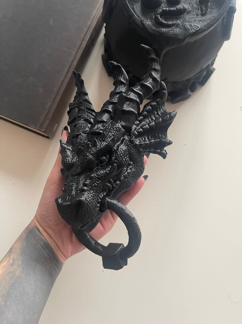 Dragon Door Knocker Goth Home Decor Gothic