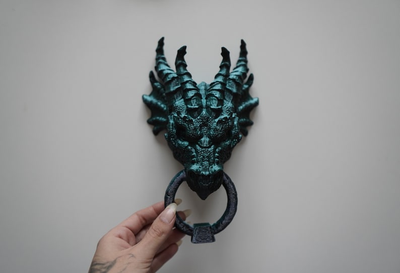 Dragon Door Knocker Goth Home Decor Gothic