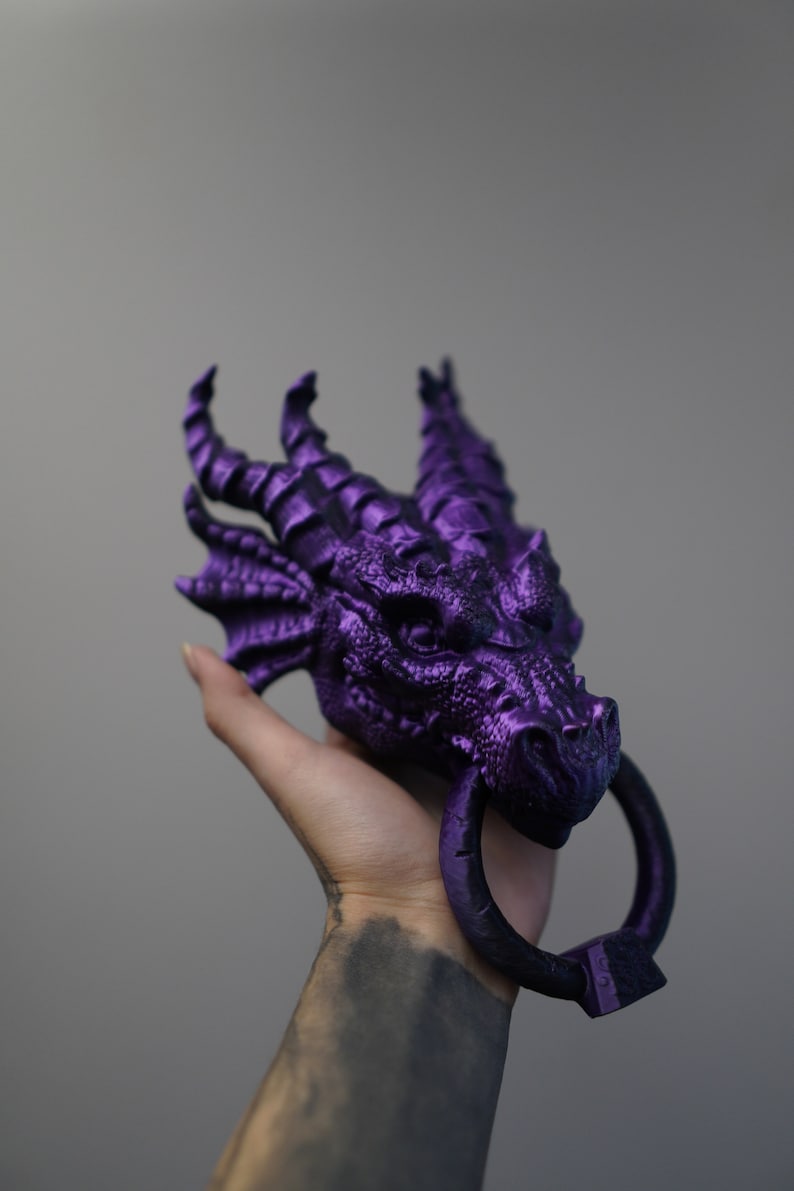 Dragon Door Knocker Goth Home Decor Gothic