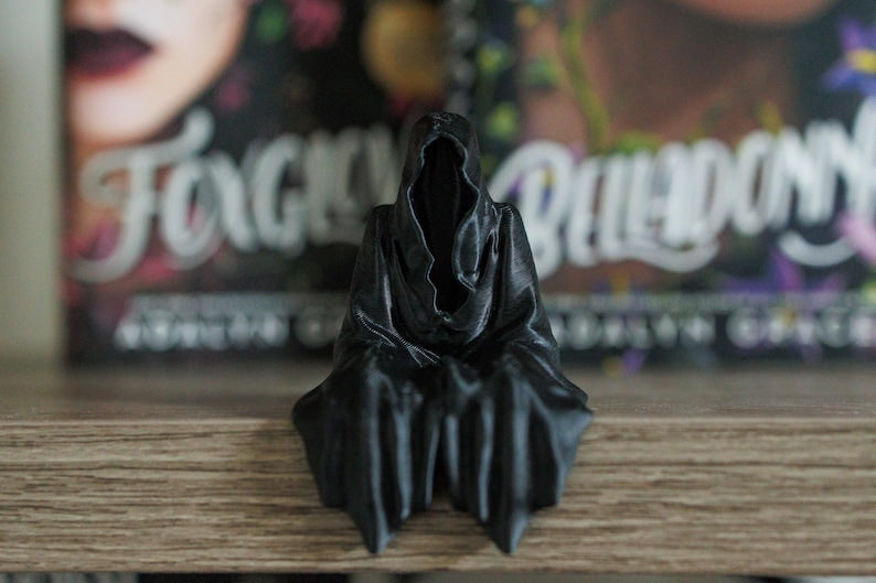 Grim Reaper Sitting Bookshelf Decor 3D Printed Death