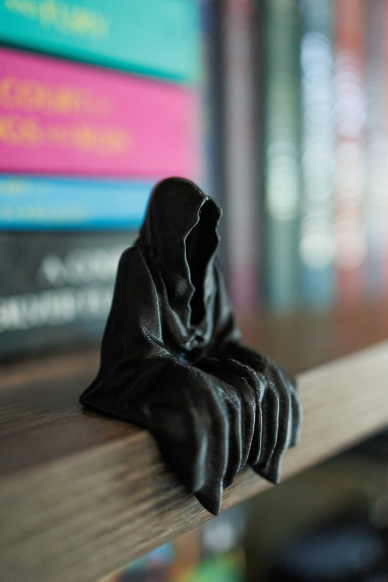 Grim Reaper Sitting Bookshelf Decor 3D Printed Death