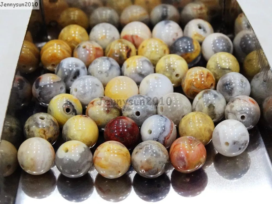 Natural Gemstone Round Spacer Loose Beads 4mm 6mm 8mm 10mm 12mm Assorted Stones