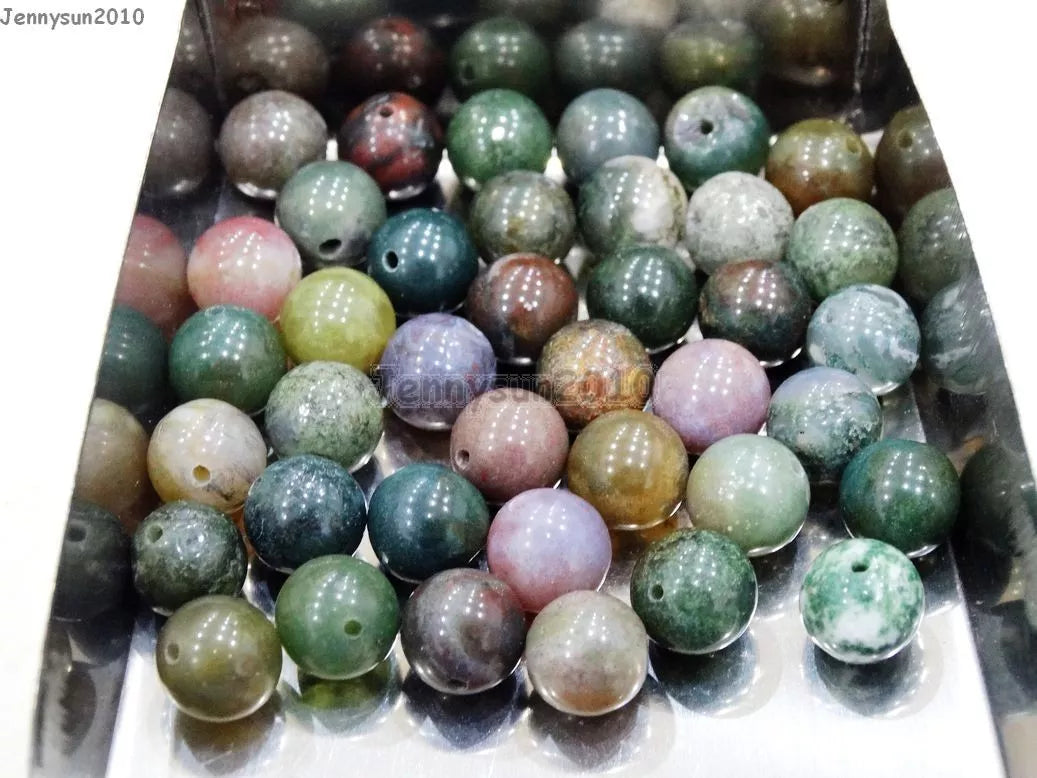 Natural Gemstone Round Spacer Loose Beads 4mm 6mm 8mm 10mm 12mm Assorted Stones